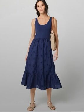 J Crew Xl Navy Blue Dress